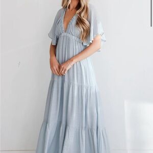 Beautiful baby blue maxi